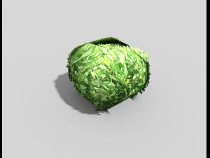 low poly shrub 3D Model