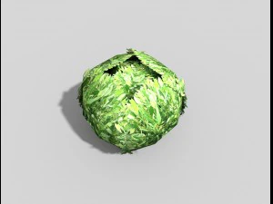 low poly shrub 3D Model