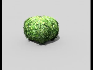 low poly shrub 3D Model
