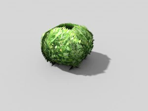 low poly shrub 3D Model