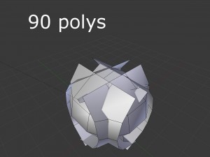 low poly shrub 3D Модель