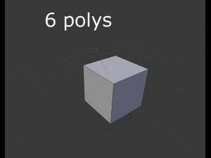 low poly wooden crate 3D Model