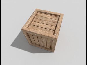 5 low poly wooden crates pack 3D मॉडल