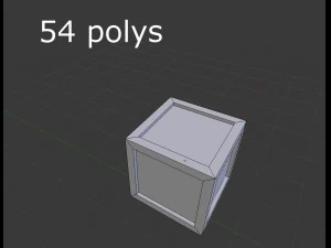 5 low poly wooden crates pack 3D Model