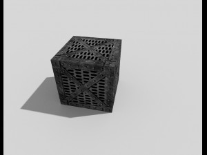 metal crate Model 3D