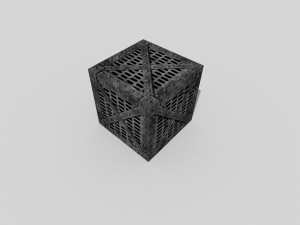 metal crate Model 3D
