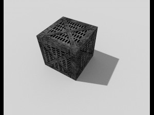 metal crate Model 3D