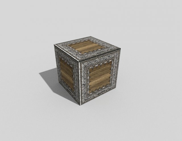 metal crate 3D 모델 .c4d .max .obj .3ds .fbx .stl .blend 