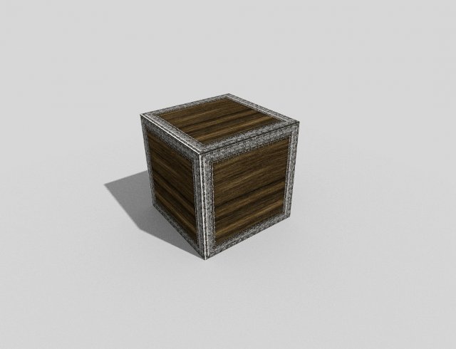 metal crate Model 3D .c4d .max .obj .3ds .fbx .stl .blend 