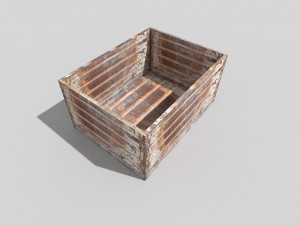 metal crate Modelo 3D