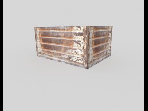 metal crate Modelo 3D
