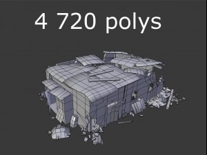 destroyed building 3D Model