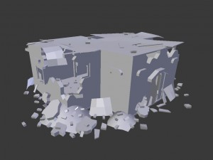 destroyed building 3D Модель