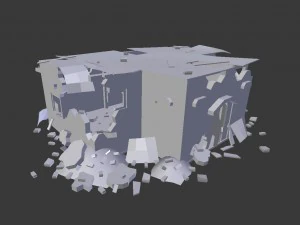 destroyed building 3D Model