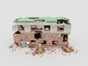 destroyed building 3D Model
