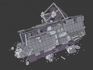 नष्ट हो गया घर 3D मॉडल