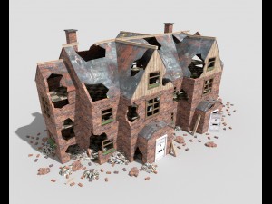 damaged house 3D Модель
