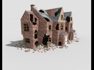 damaged house 3D Model