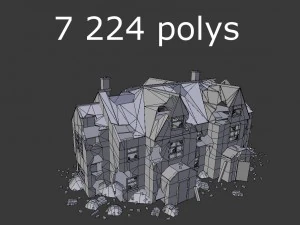 damaged house 3D Model