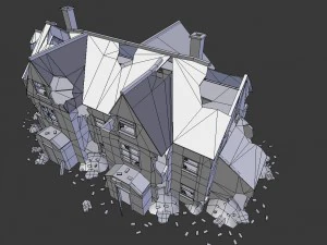 damaged house 3D Model