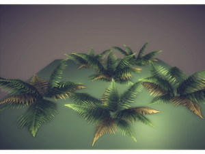 low poly fern 3D Модель