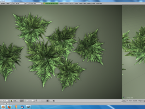 low poly fern 3Dモデル