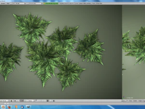 low poly fern 3D Model