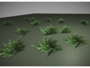 low poly fern 3Dモデル