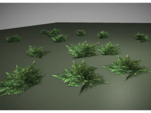 low poly fern 3D Model