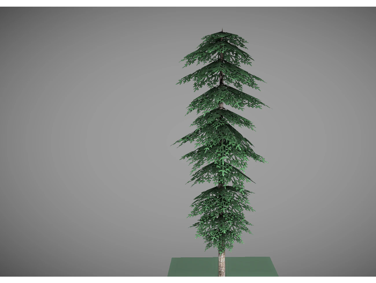 low poly pine tree 3D Model .c4d .max .obj .3ds .fbx .stl .blend 