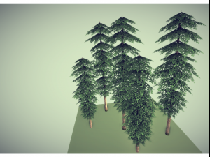 low poly pine tree 3D मॉडल