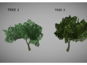 low poly jungle plants pack 3D Model