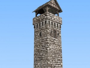 medieval tower Model 3D