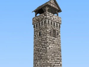 torre medieval Modelo 3D