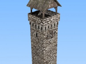 medieval tower Model 3D