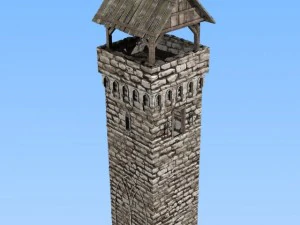 torre medieval Modelo 3D