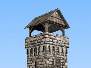 torre medieval Modelo 3D