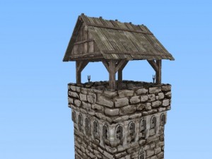 medieval tower Model 3D