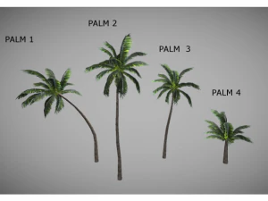 low poly jungle pack 3D Model