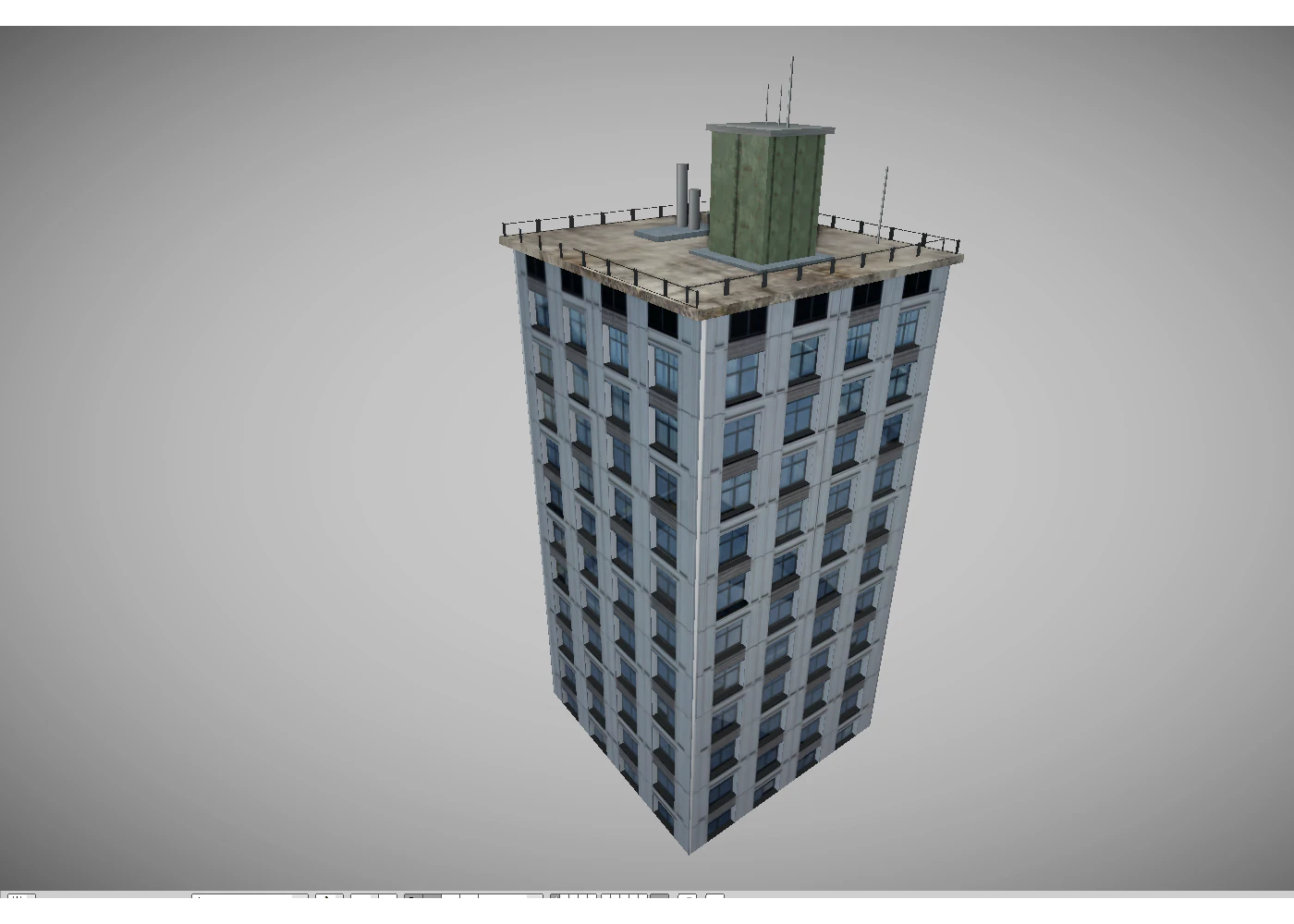 low poly city building 3D Model .c4d .max .obj .3ds .fbx .stl .blend