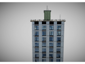 low poly city building 3D Model
