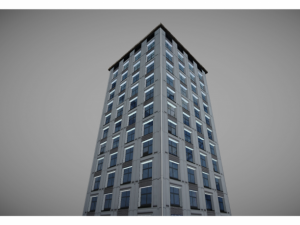 low poly city building 3D Model