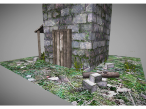 low poly medieval tower Model 3D