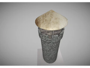 low poly medieval tower 3D Model