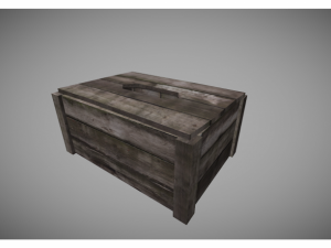 low poly wooden crates pack 3D Model