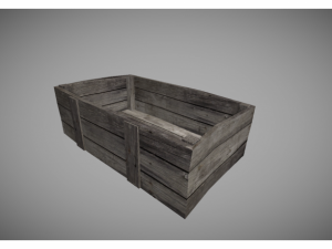 low poly wooden crates pack 3D Model