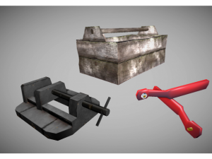 garage objects pack Modèle 3D