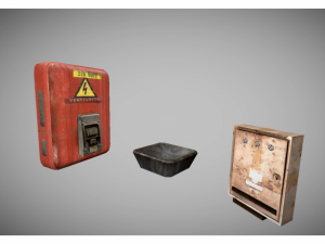 garage objects pack Modèle 3D