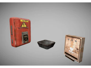 paquete de objetos de garaje Modelo 3D