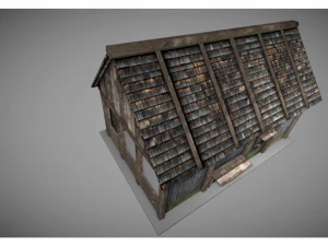 low poly medieval house 3D Model